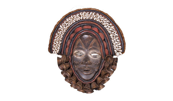 #15 Hand-carved West African Ivory Coast Decorative Ceremonial Mask